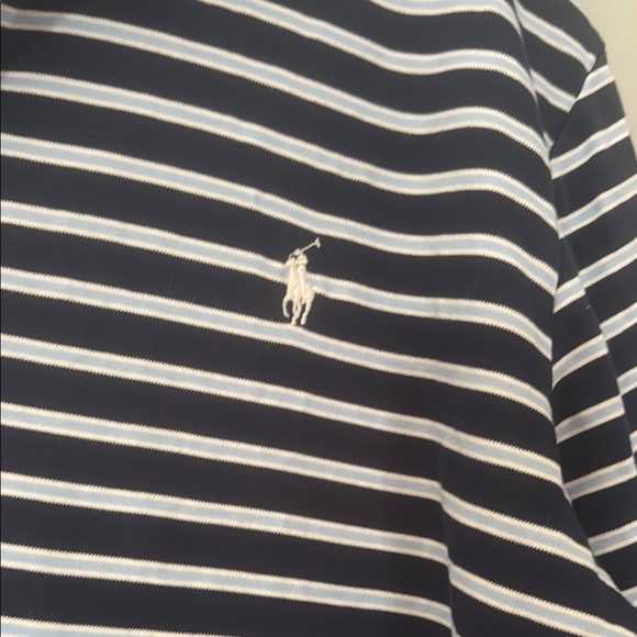 Ralph Lauren Black and White Polo Shirt with Classic Stripes 146 - Picture 4 of 6